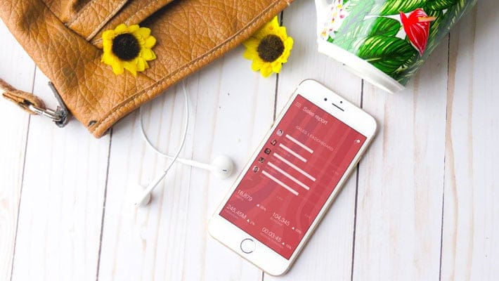 White iPhone With Sunflowers