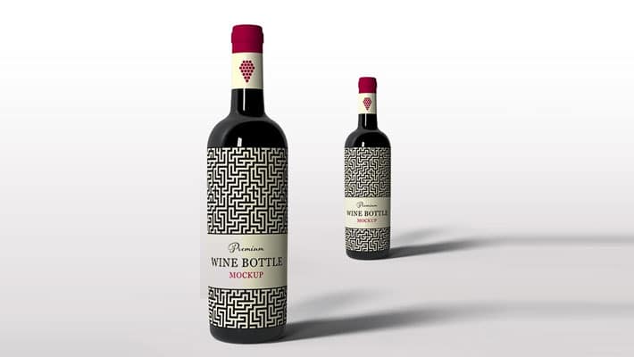 Wine Bottle Mockup