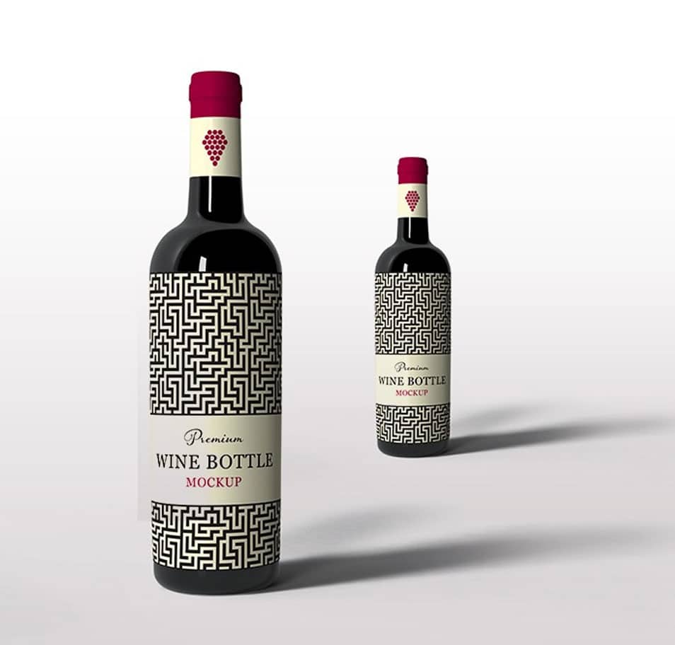 Wine Bottle Mockup