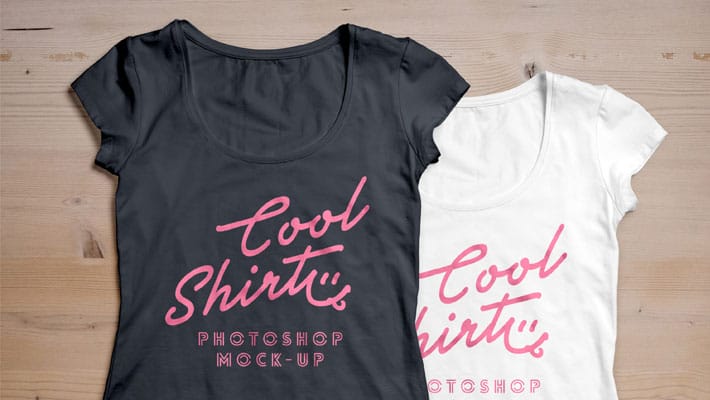 Woman T-Shirt MockUp PSD