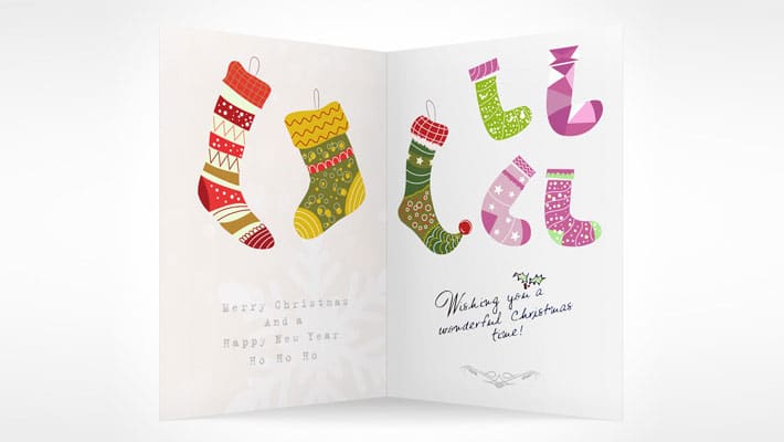 Christmas Greeting Card Mockup