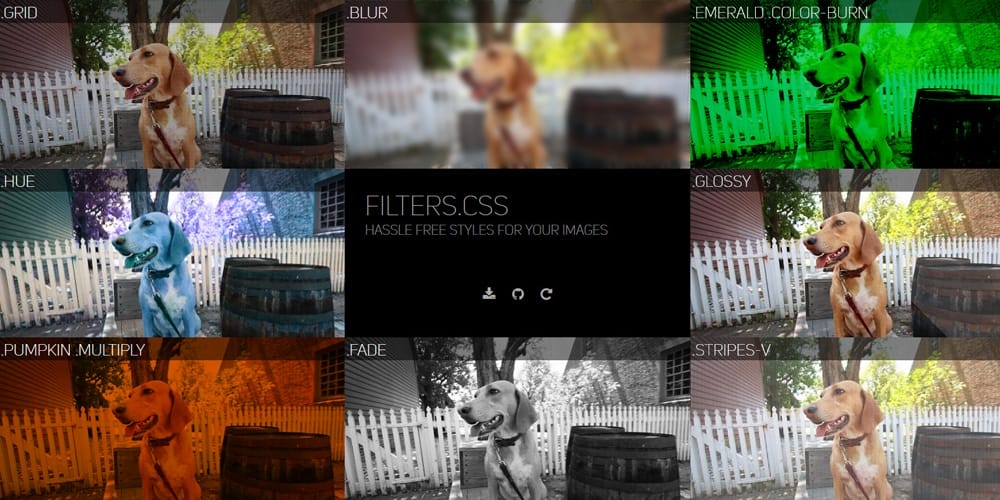 CSS Filter Generators & Libraries 24 filters