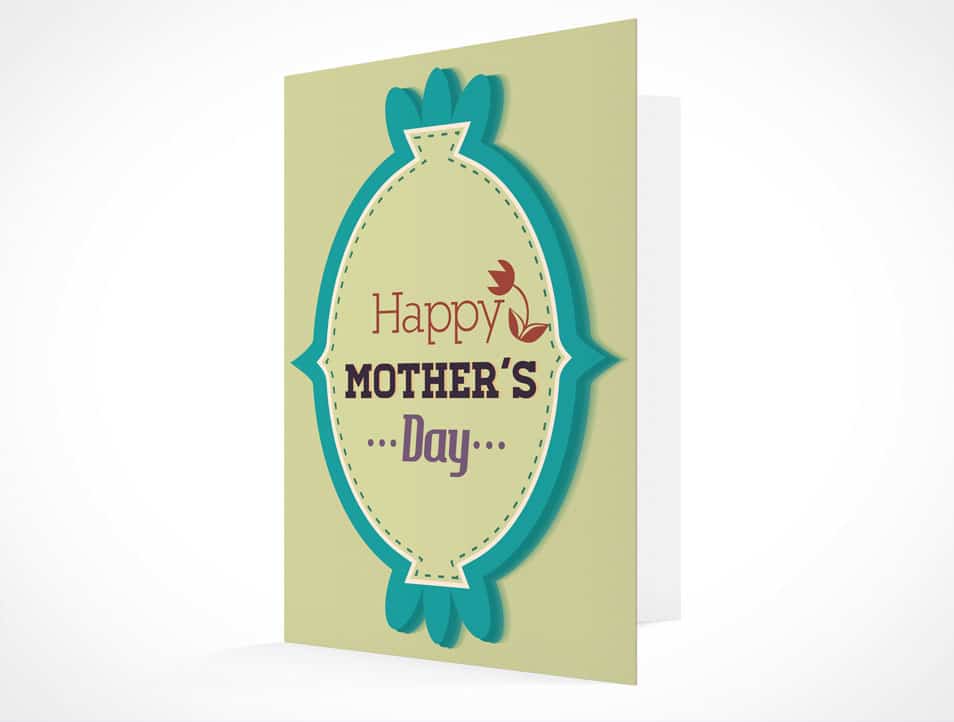 Generic Bifold Greeting Card Mockup