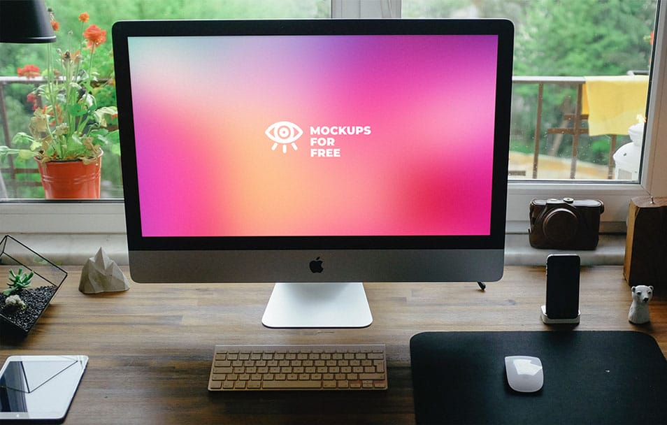 iMac Photo-Based Mockup