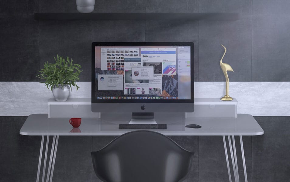 iMac Scene Creator Mockup PSD