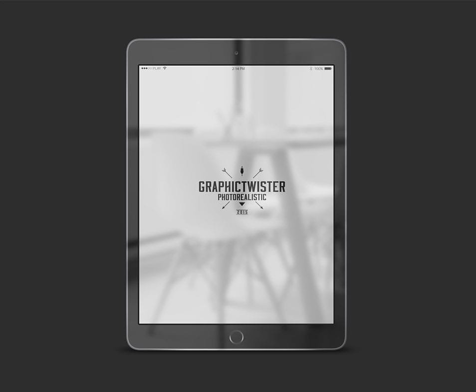 iPad Air 2 Mockup With Reflex Screen