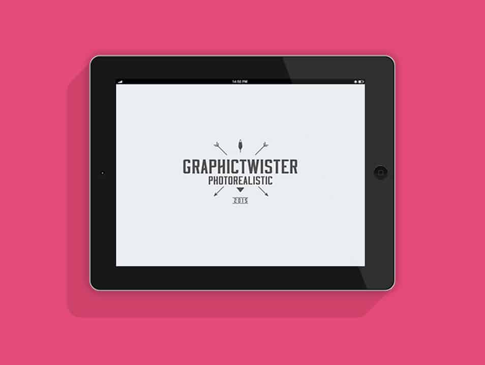 iPad Landscape Flat Mockup