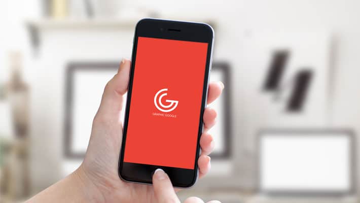 iPhone 6 In Girl Hand Mockup