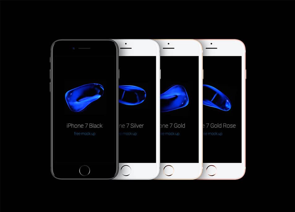 iPhone 7 PSD Mockup Vector