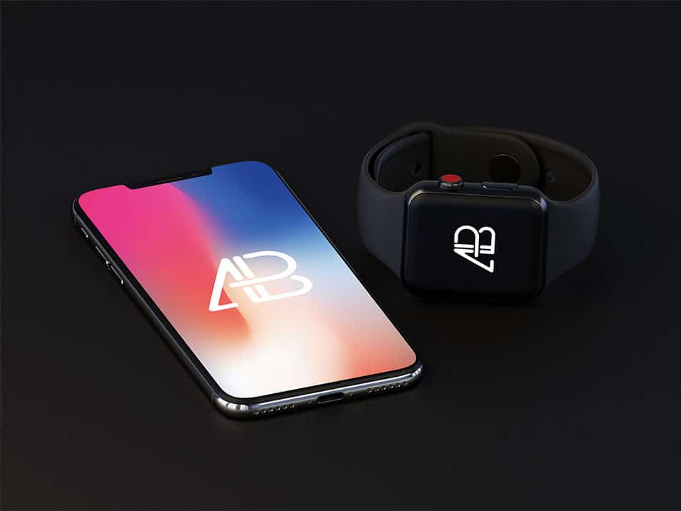 IPhone X And Apple Watch Series 3 Mockup CSS Author