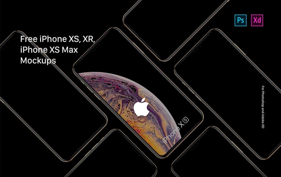 Free iPhone XS, XR, XS Max Mockup