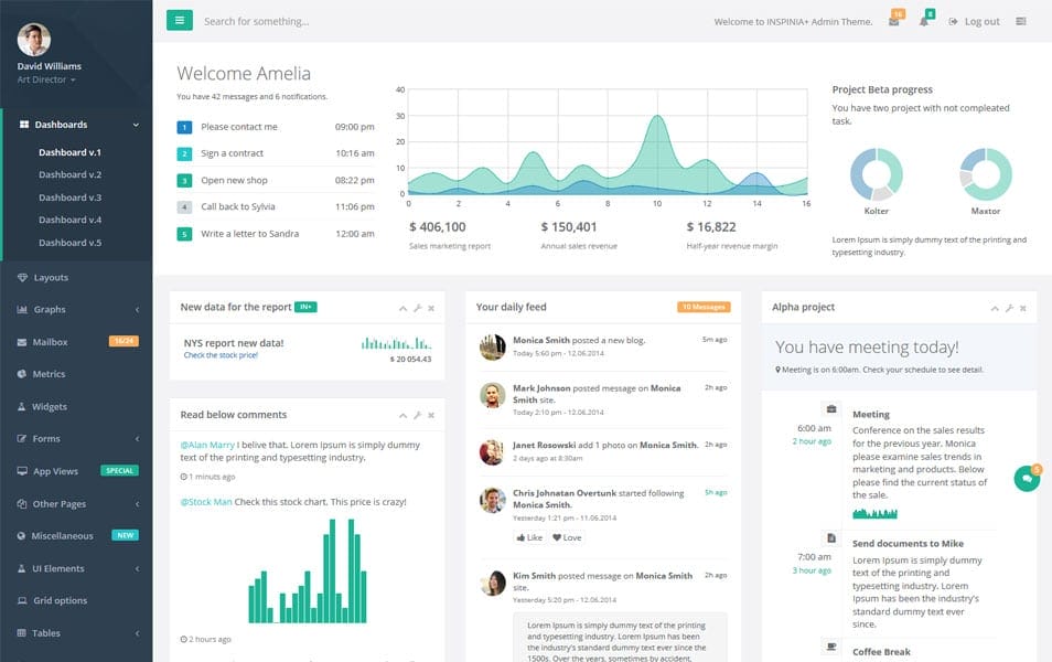 100+ Best Free Bootstrap Admin Templates » CSS Author