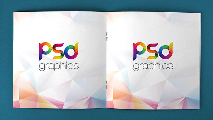 Open Square Magazine Mockup Free PSD