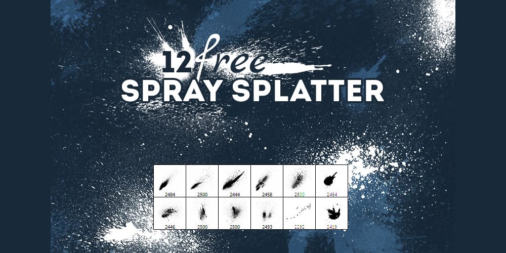 Spray Splatter Brush Pack