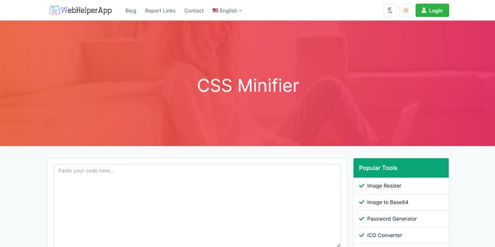 20+ Most Amazing CSS Minifier Tools 28 Webhelperapp CSS Minifier