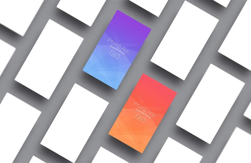 iPhone App Perspective Mockup