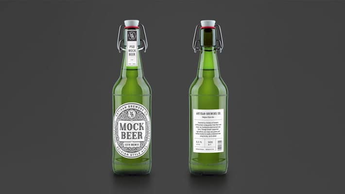 Artisan Beer Bottle MockUp
