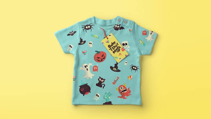 Baby T-shirt PSD Mockup