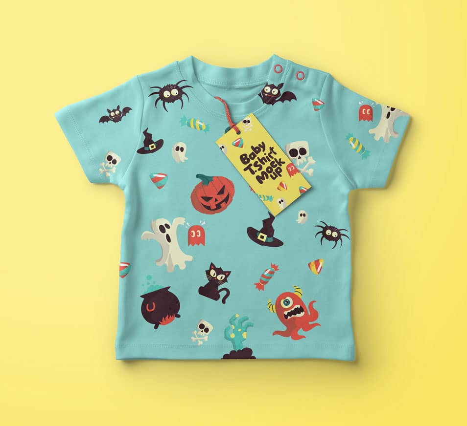 Baby T-shirt PSD Mockup