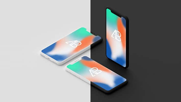 Clay iPhone X Mockup