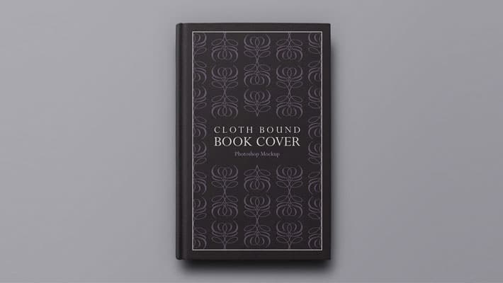 Cloth Bound Book Cover Mockup