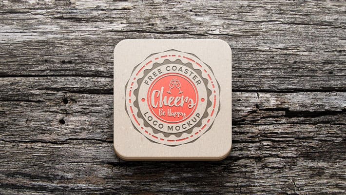 Coaster Mockup PSD