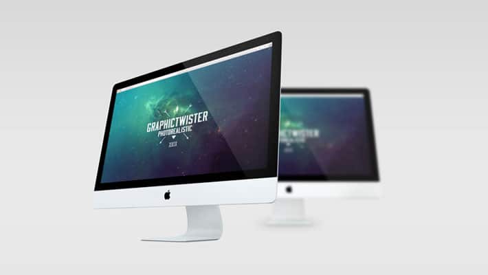 Double iMac Mockup