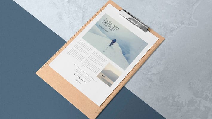 Free A4 Size Paper Mock Up