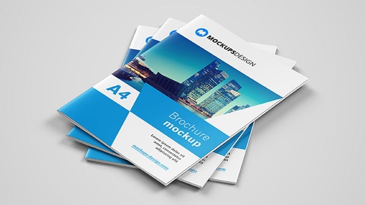 Free A4 Brochure Mockup