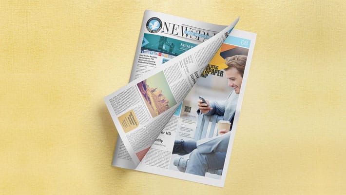 Free Brilliant Newspaper Adverts Mockup