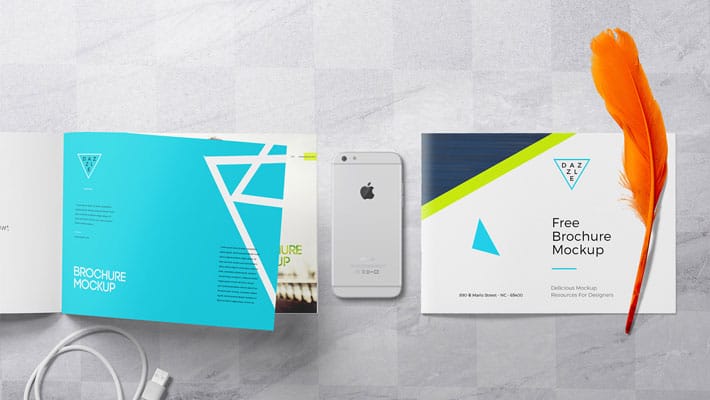 Free Brochure Mockup PSD