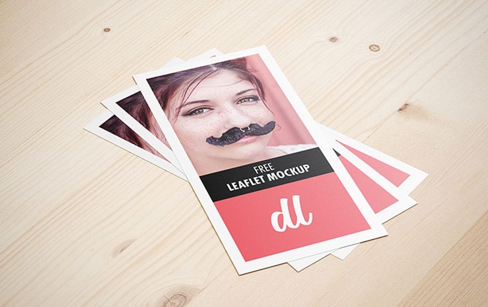 Free DL Leaflet Mockup