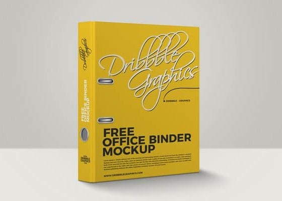 Free Office Binder Mockup