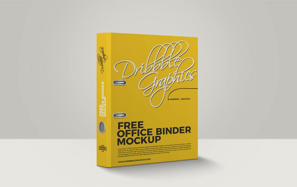 Free Office Binder Mockup