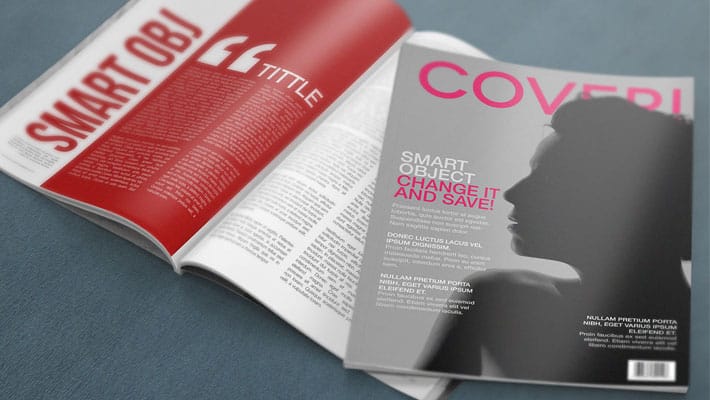 Free PSD Magazine Mockup