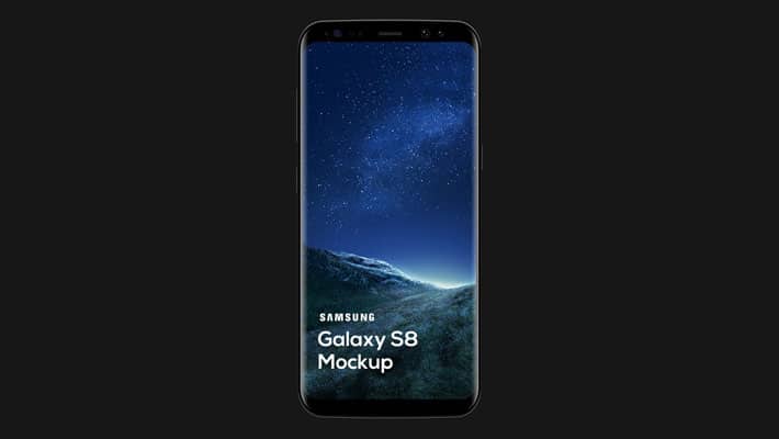 Free Samsung Galaxy S8 Mockup PSD