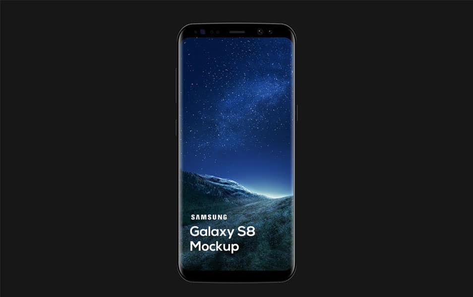Free Samsung Galaxy S8 Mockup PSD