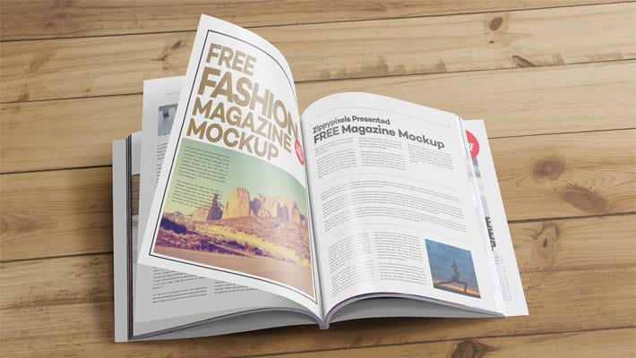 Free US Letter Size Catalog Mockup