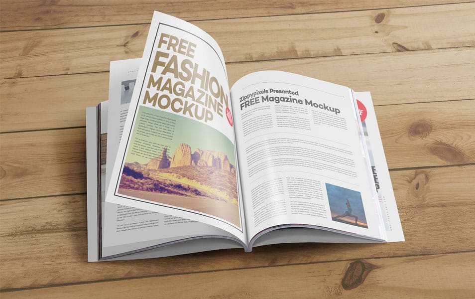 Free US Letter Size Catalog Mockup