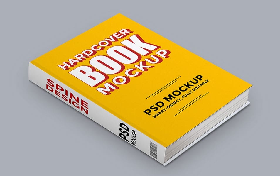 Hardcover Book PSD Mockup