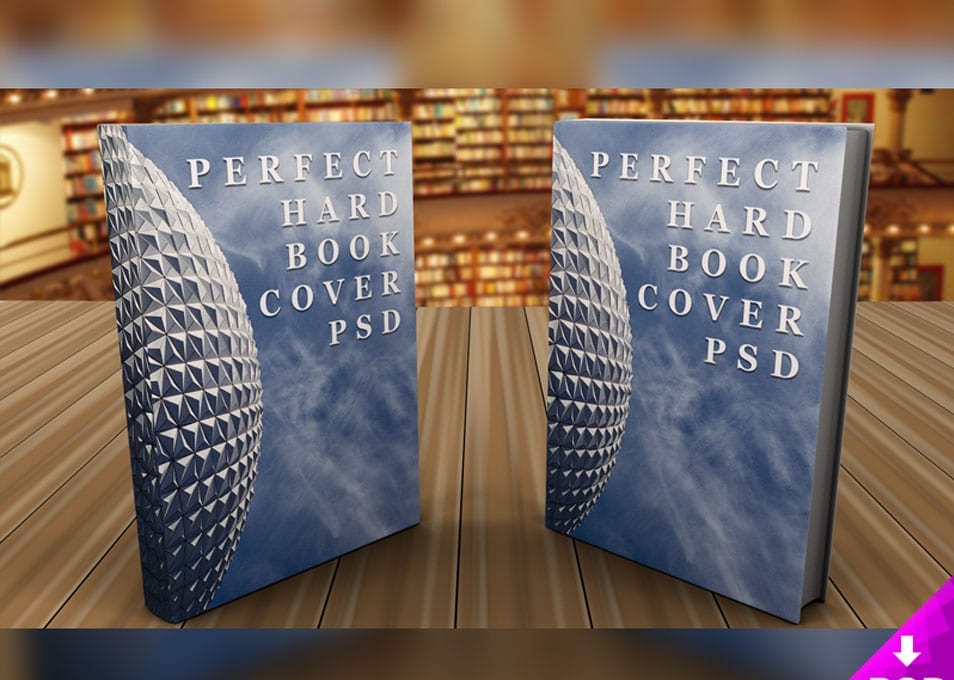 Hardcover Books Mockup