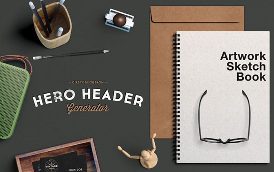 Hero / Header Scene MockUp