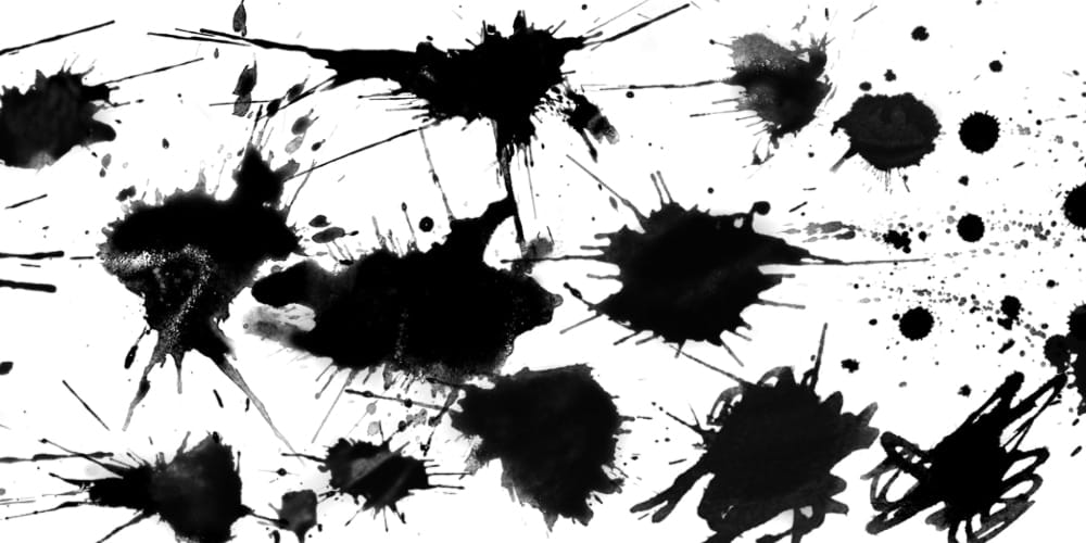 Ink Splatter Photoshop Brushes