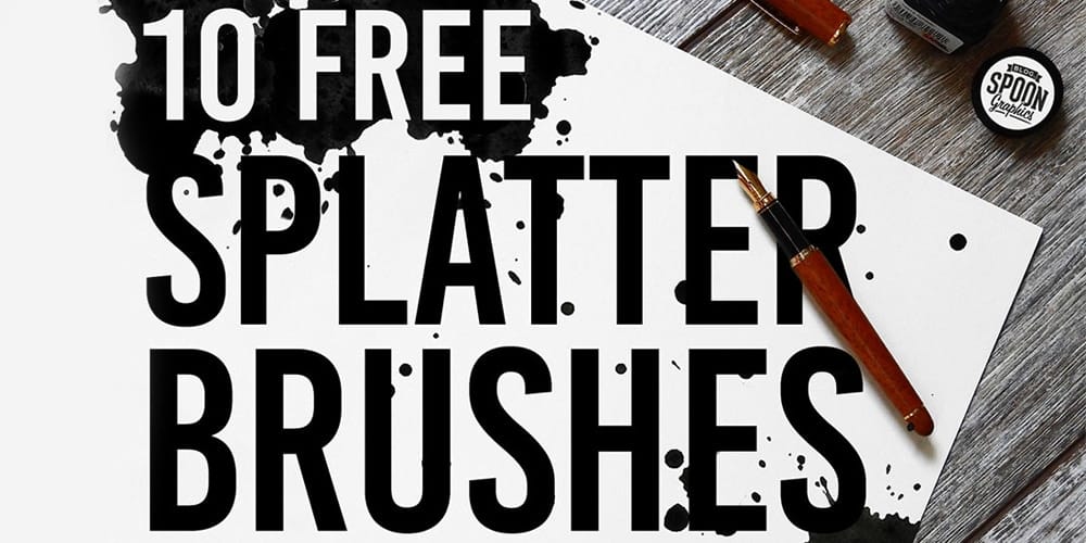 Ink Splatter Photoshop Brushes
