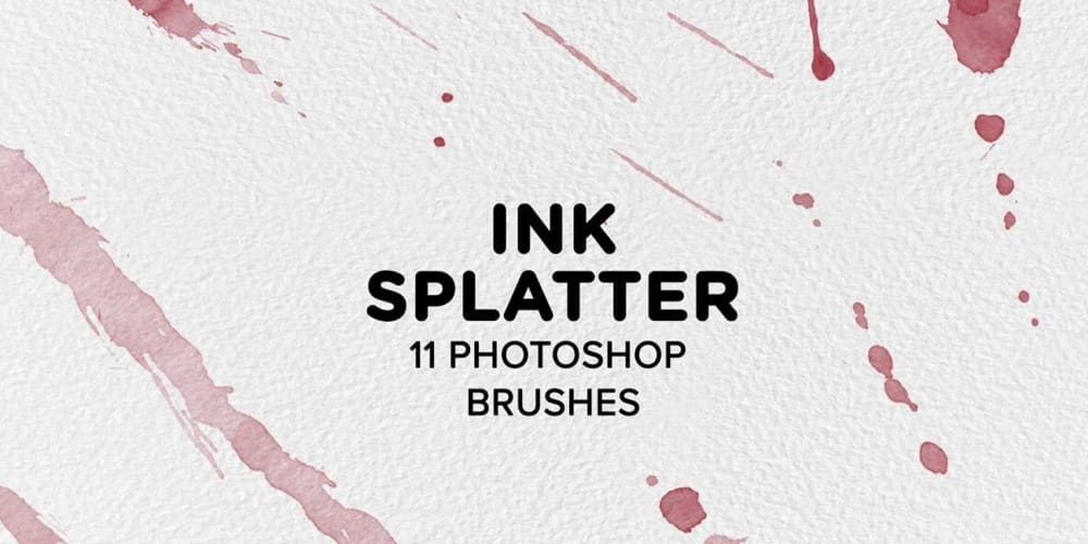 Ink Splatter Photoshop Brushes