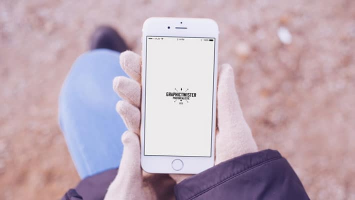 iPhone 6 Hand Mockup