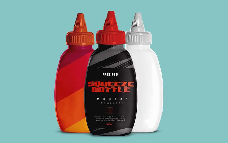 Ketchup Squeeze Bottle Mock Up