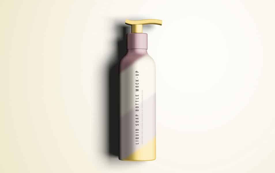 Liquid Soap Bottle Mockup