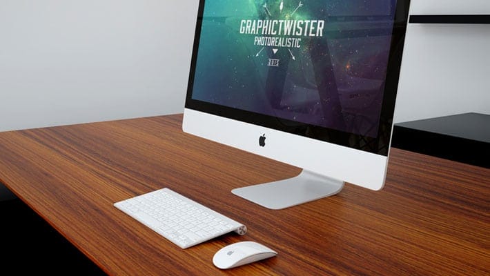 Minimalistic Office Workspace Mockup