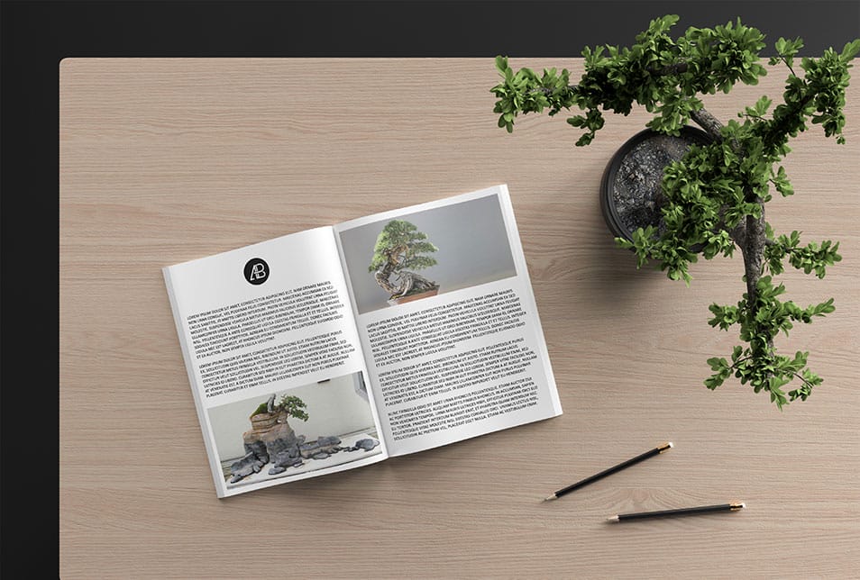 Modern Catalog Magazine Mockup